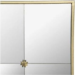 Atmosphera - Miroir Mural Art Déco En Métal Doré 70 X 90 Cm - Doré -Miroir Soldes Boutique 43007916 2