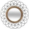 Miroir En Métal / Bois Coloris Noir - D. 90,5 X Ep. 5 Cm -PEGANE- -Miroir Soldes Boutique 43530975 1
