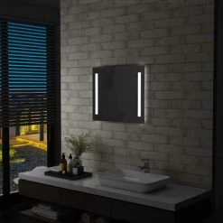 TALKEACH Miroir Mural à LED Pour Salle De Bains 60 X 50 Cm -Miroir Soldes Boutique 44627537 2