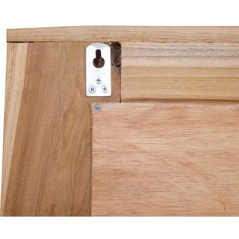 HAPPYSHOPPING Miroir Decoratif Teck 60 X 60 Cm Carre 4 HAPPYSHOPPING Miroir Decoratif Teck 60 X 60 Cm Carre – Image 2