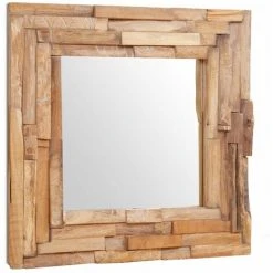 HAPPYSHOPPING Miroir Decoratif Teck 60 X 60 Cm Carre 11 HAPPYSHOPPING Miroir Decoratif Teck 60 X 60 Cm Carre -Miroir Soldes Boutique 44634452 5
