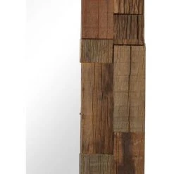 HAPPYSHOPPING Miroir Bois De Recuperation Massif 50 X 50 Cm -Miroir Soldes Boutique 44635024 5