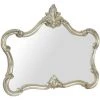 BISCOTTINI Miroir Mural En Bois Avec Finition Feuille D'argent Antique Fabriqué En Italie -Miroir Soldes Boutique 44816592 1