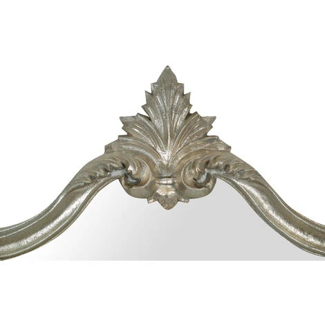 BISCOTTINI Miroir Mural En Bois Avec Finition Feuille D'argent Antique Fabriqué En Italie 5 BISCOTTINI Miroir Mural En Bois Avec Finition Feuille D'argent Antique Fabriqué En Italie – Image 3