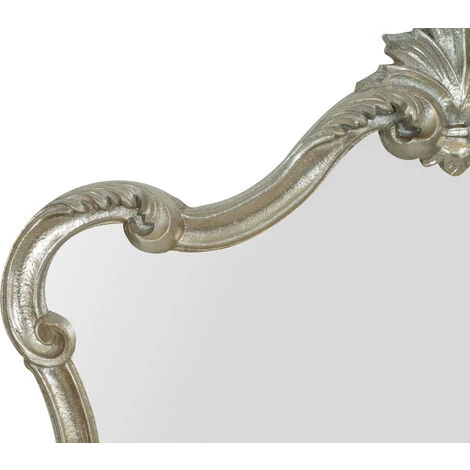 BISCOTTINI Miroir Mural En Bois Avec Finition Feuille D'argent Antique Fabriqué En Italie 6 BISCOTTINI Miroir Mural En Bois Avec Finition Feuille D'argent Antique Fabriqué En Italie – Image 4