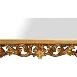 BISCOTTINI MIROIR MURAL EN BOIS AVEC FINITION FEUILLE D'OR ANTIQUE FABRIQUÉ EN ITALIE -Miroir Soldes Boutique 44816610 5