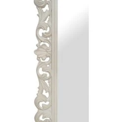 BISCOTTINI MIROIR MURAL EN BOIS AVEC FINITION BLANC ANTIQUE FABRIQUÉ EN ITALIE -Miroir Soldes Boutique 44816612 4