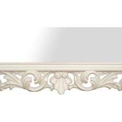 BISCOTTINI MIROIR MURAL EN BOIS AVEC FINITION BLANC ANTIQUE FABRIQUÉ EN ITALIE -Miroir Soldes Boutique 44816612 5