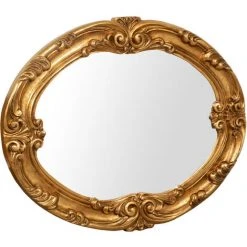 BISCOTTINI MIROIR MURAL EN BOIS AVEC FINITION FEUILLE D'OR ANTIQUE FABRIQUÉ EN ITALIE -Miroir Soldes Boutique 44816615 3