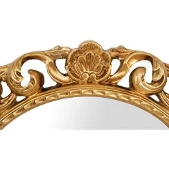 BISCOTTINI MIROIR MURAL EN BOIS AVEC FINITION FEUILLE D'OR ANTIQUE FABRIQUÉ EN ITALIE -Miroir Soldes Boutique 44816623 3