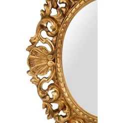 BISCOTTINI MIROIR MURAL EN BOIS AVEC FINITION FEUILLE D'OR ANTIQUE FABRIQUÉ EN ITALIE -Miroir Soldes Boutique 44816623 4