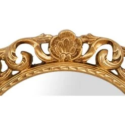 BISCOTTINI MIROIR MURAL EN BOIS AVEC FINITION FEUILLE D'OR ANTIQUE FABRIQUÉ EN ITALIE -Miroir Soldes Boutique 44816639 3
