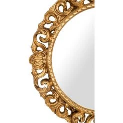 BISCOTTINI MIROIR MURAL EN BOIS AVEC FINITION FEUILLE D'OR ANTIQUE FABRIQUÉ EN ITALIE -Miroir Soldes Boutique 44816639 4
