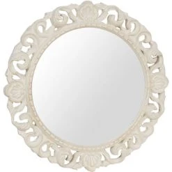 BISCOTTINI MIROIR MURAL EN BOIS AVEC FINITION BLANC ANTIQUE FABRIQUÉ EN ITALIE 10 BISCOTTINI MIROIR MURAL EN BOIS AVEC FINITION BLANC ANTIQUE FABRIQUÉ EN ITALIE -Miroir Soldes Boutique 44816640 4