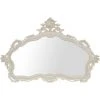 BISCOTTINI MIROIR MURAL EN BOIS AVEC FINITION BLANC ANTIQUE FABRIQUÉ EN ITALIE -Miroir Soldes Boutique 44816650 1