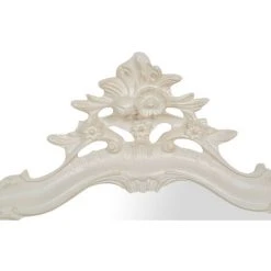 BISCOTTINI MIROIR MURAL EN BOIS AVEC FINITION BLANC ANTIQUE FABRIQUÉ EN ITALIE -Miroir Soldes Boutique 44816650 3