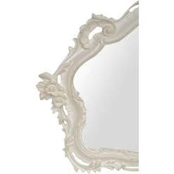 BISCOTTINI MIROIR MURAL EN BOIS AVEC FINITION BLANC ANTIQUE FABRIQUÉ EN ITALIE -Miroir Soldes Boutique 44816650 4