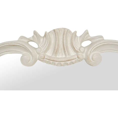 BISCOTTINI MIROIR MURAL EN BOIS AVEC FINITION BLANC ANTIQUE FABRIQUÉ EN ITALIE 5 BISCOTTINI MIROIR MURAL EN BOIS AVEC FINITION BLANC ANTIQUE FABRIQUÉ EN ITALIE – Image 3