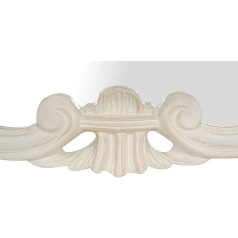 BISCOTTINI MIROIR MURAL EN BOIS AVEC FINITION BLANC ANTIQUE FABRIQUÉ EN ITALIE 7 BISCOTTINI MIROIR MURAL EN BOIS AVEC FINITION BLANC ANTIQUE FABRIQUÉ EN ITALIE – Image 5