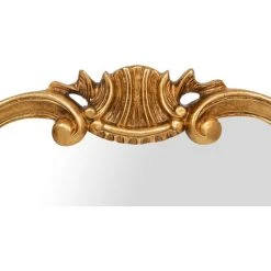 BISCOTTINI MIROIR MURAL EN BOIS AVEC FINITION FEUILLE D'OR ANTIQUE FABRIQUÉ EN ITALIE -Miroir Soldes Boutique 44816660 4