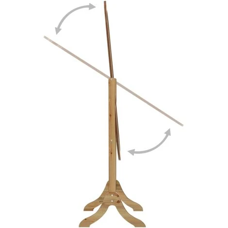 VidaXL Miroir Sur Pied Bois Clair 46x48x164 Cm - Brun 6 VidaXL Miroir Sur Pied Bois Clair 46x48x164 Cm - Brun – Image 4