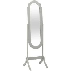VidaXL Miroir Sur Pied Gris 46x48x164 Cm - Gris