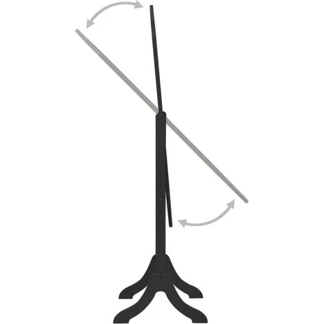 VidaXL Miroir Sur Pied Noir 46x48x164 Cm - Noir 6 VidaXL Miroir Sur Pied Noir 46x48x164 Cm - Noir – Image 4