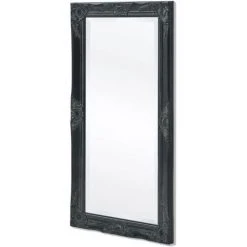 Miroir Mural Style Baroque 100 X 50 Cm Noir VidaXL -Miroir Soldes Boutique 4483254 4