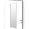 LOLA HOME Miroir En Bois MDF Blanc Pour Porte 35x125 Cm -Miroir Soldes Boutique 44934135 1