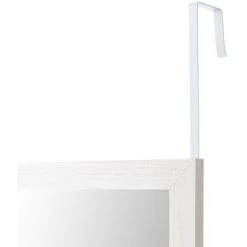 LOLA HOME Miroir En Bois MDF Blanc Pour Porte 35x125 Cm -Miroir Soldes Boutique 44934135 3