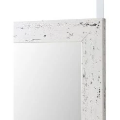 LOLA HOME Miroir Décapé En Plastique PE Blanc Pour Porte 35x125 Cm -Miroir Soldes Boutique 44934332 3