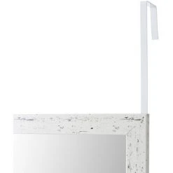 LOLA HOME Miroir Décapé En Plastique PE Blanc Pour Porte 35x125 Cm -Miroir Soldes Boutique 44934332 4
