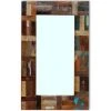 HAPPYSHOPPING Miroir Bois De Recuperation Massif 80 X 50 Cm 2 HAPPYSHOPPING Miroir Bois De Recuperation Massif 80 X 50 Cm -Miroir Soldes Boutique 45115305 1