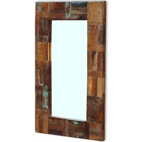 HAPPYSHOPPING Miroir Bois De Recuperation Massif 80 X 50 Cm 6 HAPPYSHOPPING Miroir Bois De Recuperation Massif 80 X 50 Cm – Image 4
