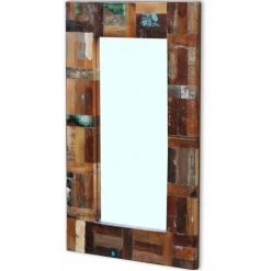 HAPPYSHOPPING Miroir Bois De Recuperation Massif 80 X 50 Cm 11 HAPPYSHOPPING Miroir Bois De Recuperation Massif 80 X 50 Cm -Miroir Soldes Boutique 45115305 5
