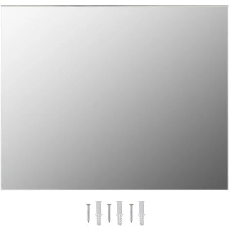 HAPPYSHOPPING Miroir Sans Cadre 100x60 Cm Verre 4 HAPPYSHOPPING Miroir Sans Cadre 100x60 Cm Verre – Image 2