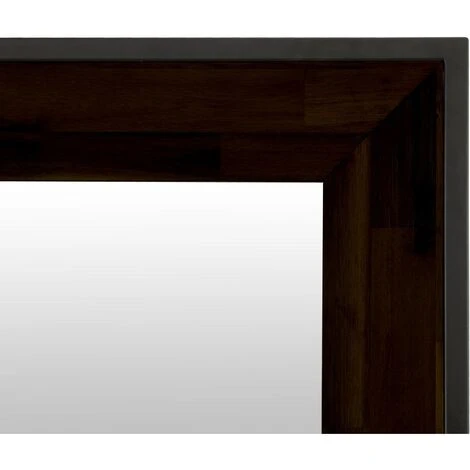 LES TENDANCES Miroir Mural Rectangulaire Acacia Massif Et Métal Noir Zayane 7 LES TENDANCES Miroir Mural Rectangulaire Acacia Massif Et Métal Noir Zayane – Image 5