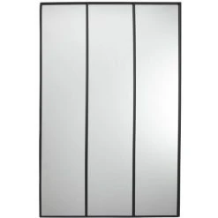 Paris Prix - Miroir Xl Design "atelier" 115cm Noir
