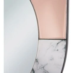 BELIANI Miroir En Verre Blanc 65x50 - Blanc -Miroir Soldes Boutique 45500502 5