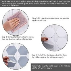 NORCKS 24 Pièces Réglage Miroir Acrylique Amovible Décalque Autocollant Mural Pour Maison Salon Chambre Décor - Argent -Miroir Soldes Boutique 45718608 4