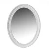 LOLAHOME Miroir Ovale En Verre Et Plastique Blanc 56x70 Cm 1 LOLAHOME Miroir Ovale En Verre Et Plastique Blanc 56x70 Cm -Miroir Soldes Boutique 45790249 1
