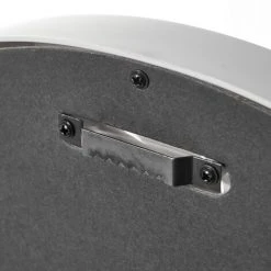 LOLAHOME Miroir Ovale En Verre Et Plastique Blanc 56x70 Cm -Miroir Soldes Boutique 45790249 3