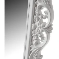 LOLA HOME Miroir Corne D'abondance En Verre Blanc 62x82 Cm Et Plastique -Miroir Soldes Boutique 45790268 4