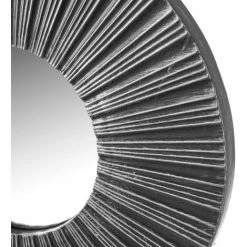 LOLAHOME Ensemble De 3 Miroirs En Verre Et Plastique à Rayures Argentées Antiques -Miroir Soldes Boutique 45801271 2