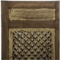 Atmosphera - Miroir Mural Avec Volet En Bois De Manguier 60 X 76 Cm - Marron -Miroir Soldes Boutique 46005113 3