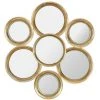 COTE TABLE Multi Miroir Doré Art Deco 53x59cm - Doré -Miroir Soldes Boutique 46049615 1