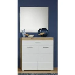 LES TENDANCES Miroir Mural De Salle De Bain Bois Chêne Noueux Kelia -Miroir Soldes Boutique 46050317 5
