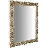 BISCOTTINI MIROIR MURAL EN BOIS AVEC FINITION FEUILLE D'ARGENT ANTIQUE MADE IN ITALY -Miroir Soldes Boutique 46224673 1
