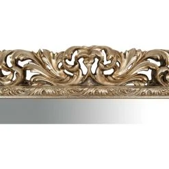 BISCOTTINI MIROIR MURAL EN BOIS AVEC FINITION FEUILLE D'ARGENT ANTIQUE MADE IN ITALY -Miroir Soldes Boutique 46224673 3