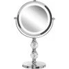 BELIANI Miroir De Table En Métal Argenté 34x18 - Argenté -Miroir Soldes Boutique 46379521 1